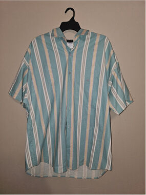 Vintage Platinum by Dorothy Schoelen Striped Button Shirt Women's XL Made in USA